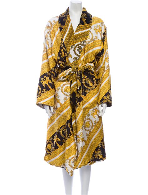 versace silk robe fake|Versace robe cost.